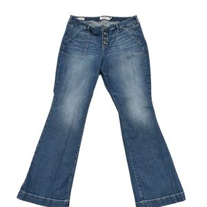 Torrid Blue Flare Leg Denim Chic Jeans